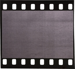 old fashioned 35mm filmstrip or dia slide texture isolated