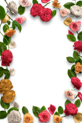 Roses Floral Frame