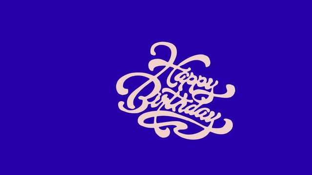 Happy Birthay Icon 4K Resolution Video