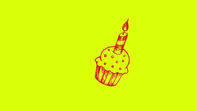 Happy Birthay Icon 4K Resolution Video