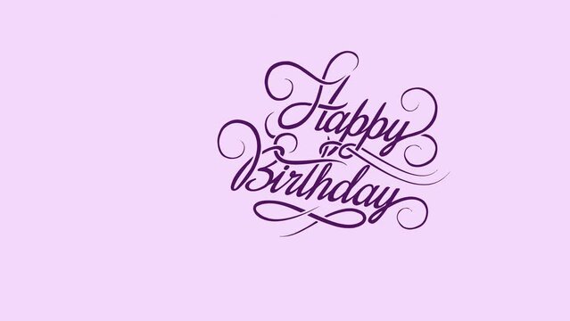 Happy Birthday Icon 4K Resolution Video
