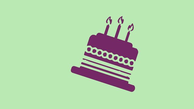 Happy Birthday Icon 4K Resolution Video