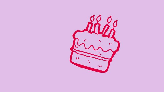 Happy Birthday Icon 4K Resolution Video