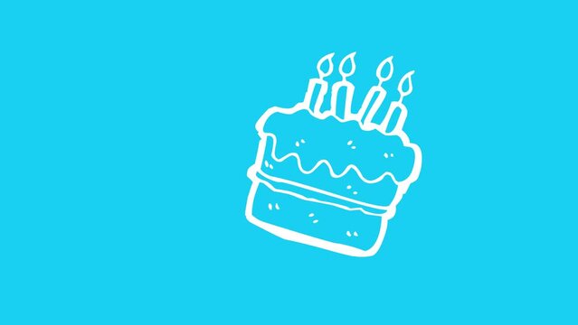 Happy Birthday Icon 4K Resolution Video