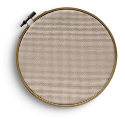 Wooden Embroidery Hoop with Fabric © Custom Scene