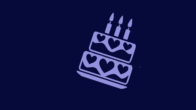 Happy Birthday Icon 4K Resolution Video