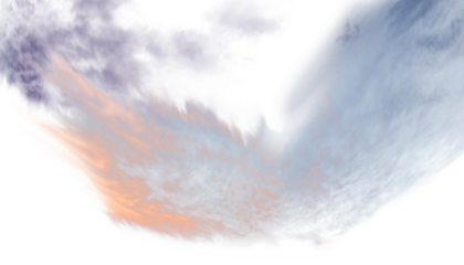 Sunset cloud overlay