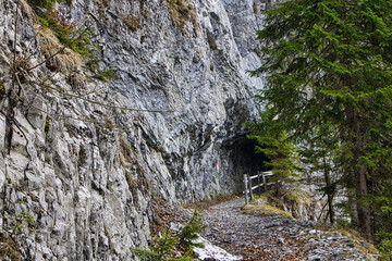 Fototapeta na wymiar Tunnel im Berg 