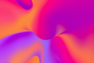 Stylish abstract holographic gradient background 3d illustration