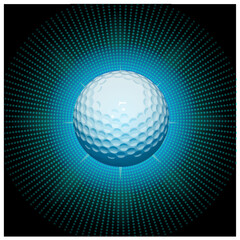 Fototapeta na wymiar abstract golf ball