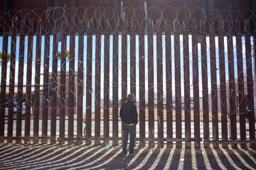 United States Mexico Border Fence in Douglas, AZ_1