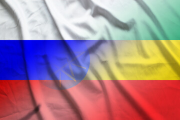 Russia and Ethiopia official flag international contract ETH RUS