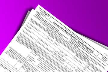 Form 13614-C (de) documentation published IRS USA 44266. American tax document on colored