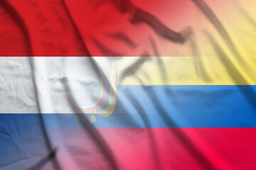 Netherlands and Ecuador official flag transborder contract ECU NLD