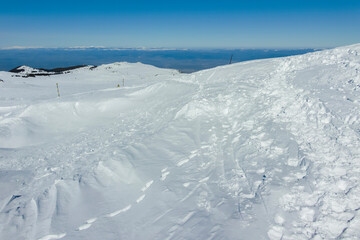 Fototapeta na wymiar Winter view of Vitosha Mountain, Bulgaria