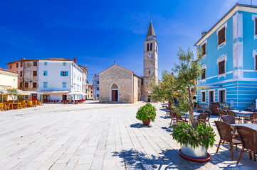Fazana, Croatia. Beautiful small town spotlight of Istria, Adriatic Sea