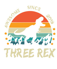 3rd Birthday dinosaur svg, three rex svg, 3rd Birthday Svg, 3 years, 3 REX SVG, birthday svg, T-Rex birthday boys and girls svg, Kids Svg
