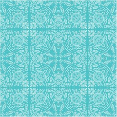 Turtle ethnic ornament decorative seamless pattern.
