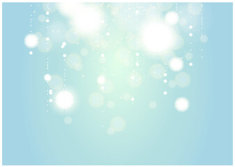 ブルーイルミネーションキラキラ光彩テクスチャ背景