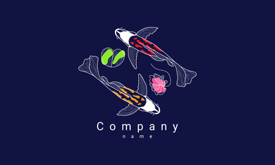 koi fish logo
