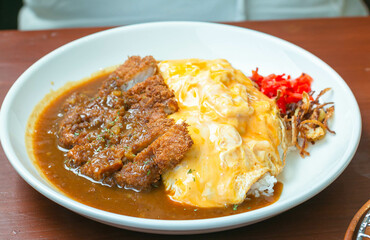 Chicken Cutlet Curry with Rice