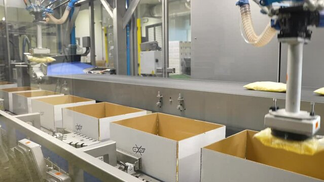 product packaging in the factory