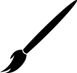 Paint brush vector illustration on white backgroud..eps