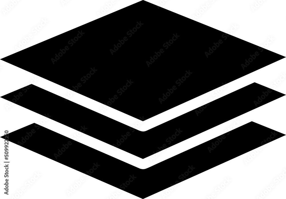 Poster layers icon symbol vector on white background..eps