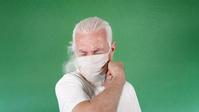 Man cant breathe because of mask and Depressed