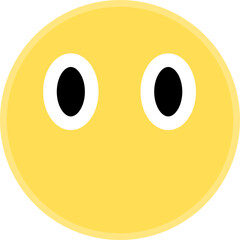 yellow emote vector with innocent expression