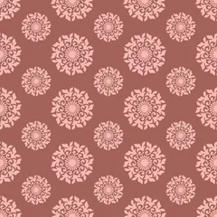 Behang Seamless baroque style damask background © RP