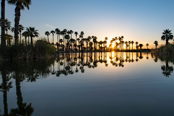 Sunset photograph from Papago Park in Phoenix, Arizona.