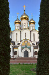 Fototapeta na wymiar The restored St. Nicholas Orthodox Monastery