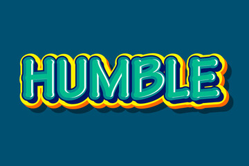 Humble editable text effect funny style