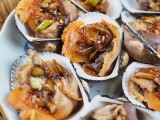 한국전통음식 꼬막 간장양념