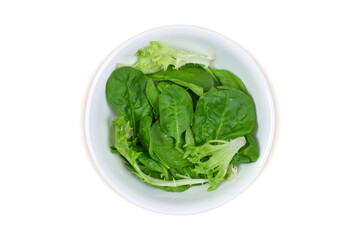 Fresh Lettuce with White Background and Clipping Path