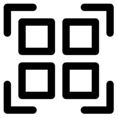 Qr code Icon - obrazy, fototapety, plakaty