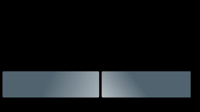 Classic white and grey colored monochromatic lower third or l3rds in UHD 4K 60FPS.