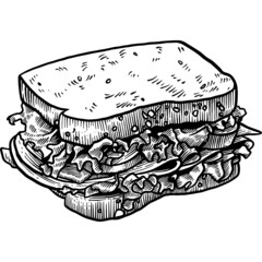Hand drawn Sandwich