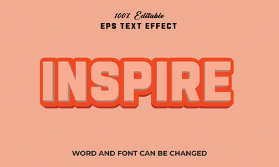 Inspire Editable 3d Text Effect Style Premium,