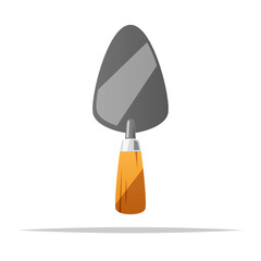 Hand trowel vector isolated illustration