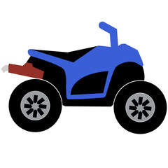 ATV icon off-road motorcycles on white background. ATV motorcycle sign. Quad bike symbol. flat style.