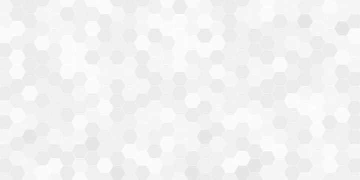 white abstract background with futuristic and hexagon concept