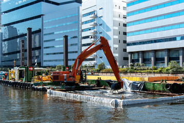 Dredging work, improvement of water quality of canals flowing in urban areas: Civil engineering work