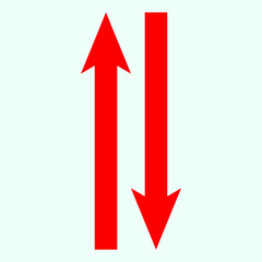 Red arrow icon vector EPS- 10