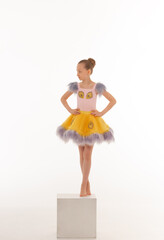 Girl ballerina in a tutu