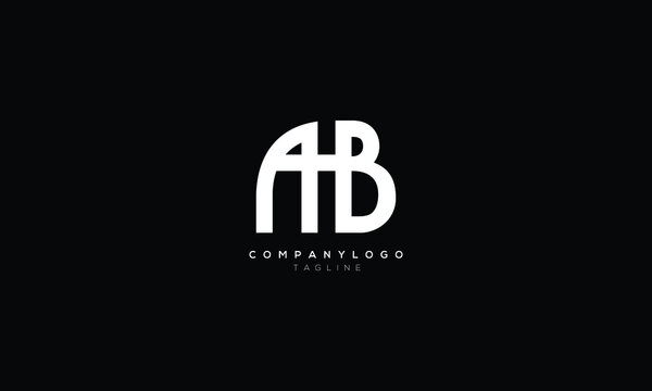 AHB Abstract initial monogram letter alphabet logo design