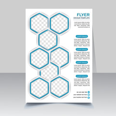 Brochure design. Corporate business flyer template design. Editable A4 poster for business, education, presentation, website, magazine cover