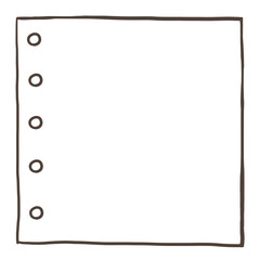 White frame for text, note, memo