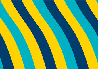 Fondo de barras en diagonal curva de color azul y amarillo.